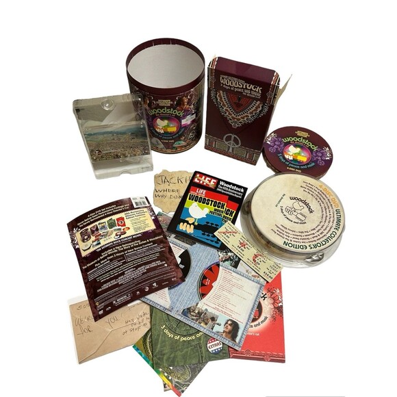Woodstock 4-Disc DVD Set 3 Days of Peace & Music Directors Cut Memorabilia - Picture 1 of 11